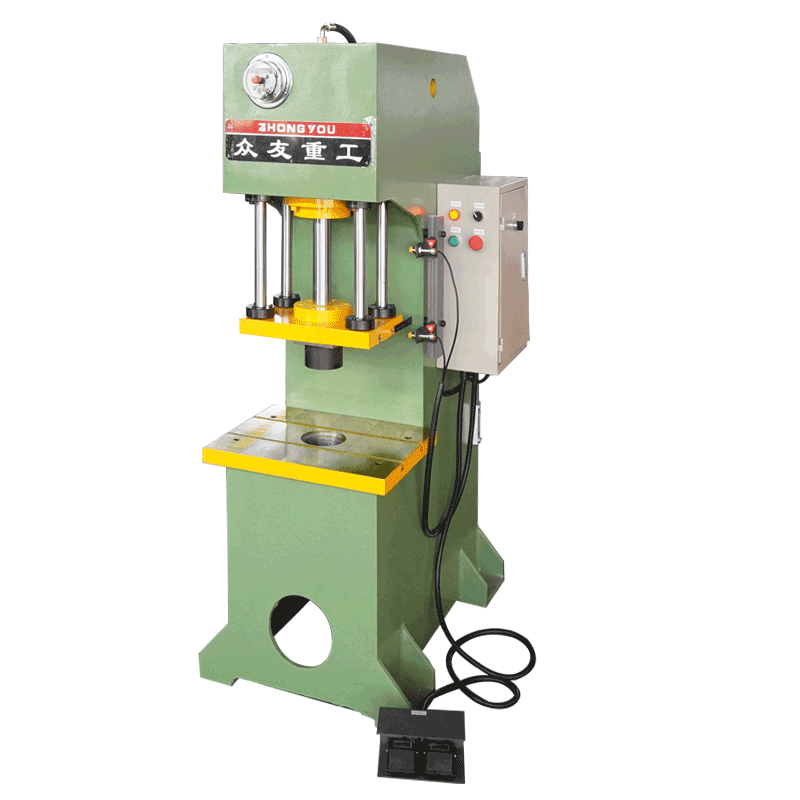 20吨单臂四柱导向液压机   20T校正单柱油压机