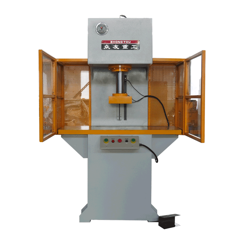 40吨转子压装单臂液压机 40T冲孔单柱油压机