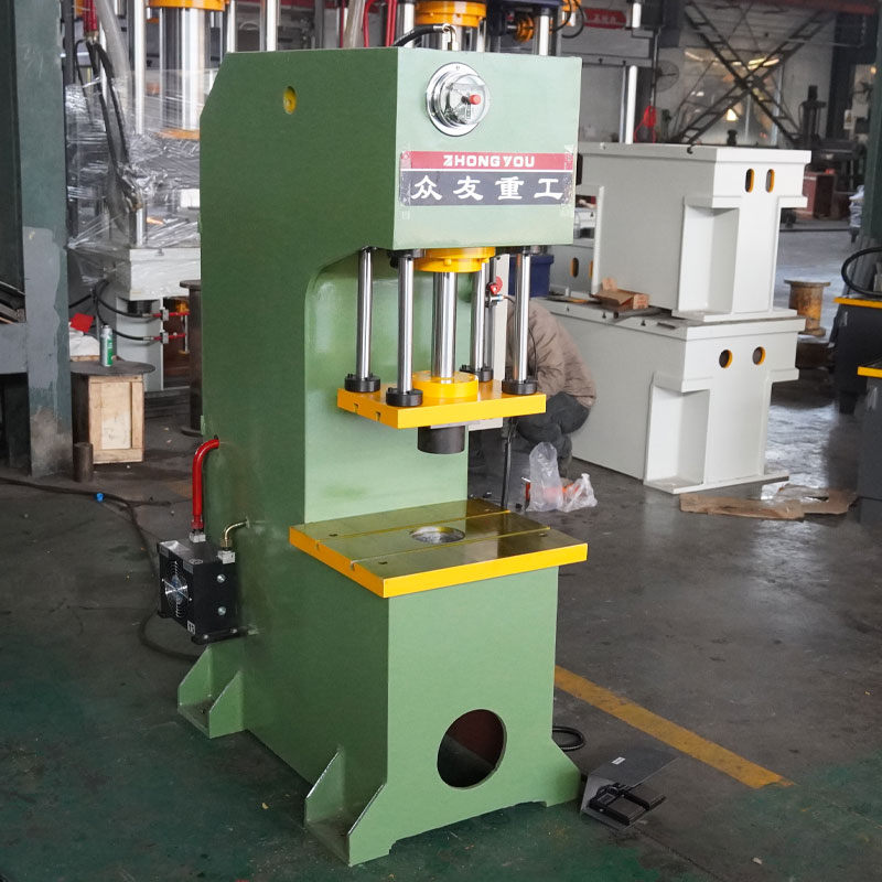 20吨单臂四柱导向液压机   20T校正单柱油压机