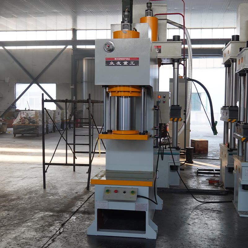 160T校正冲孔单臂液压机 160吨C型单柱压力机
