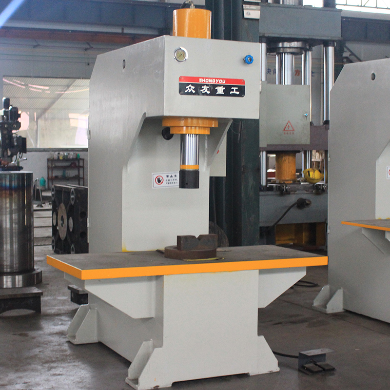 63吨定制大台面单臂油压机  63T金属拉伸单柱液压机