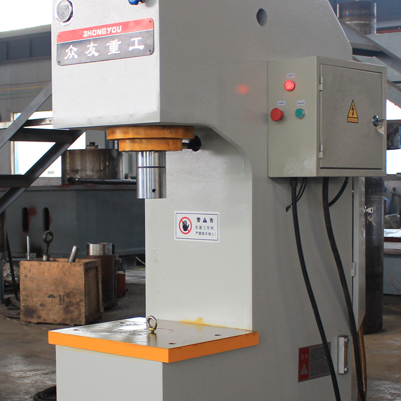 40吨定子压装C型单臂油压机 40T小型金属压制单柱油压机